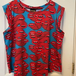 Nooworks Muscle Tee Mouths by Lydia Ortiz 5X